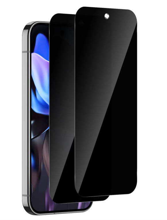QULLOO Sichtschutz Schutzfolie für Google Pixel 9 / Pixel 9 Pro - Panzerglas (2 Stück)