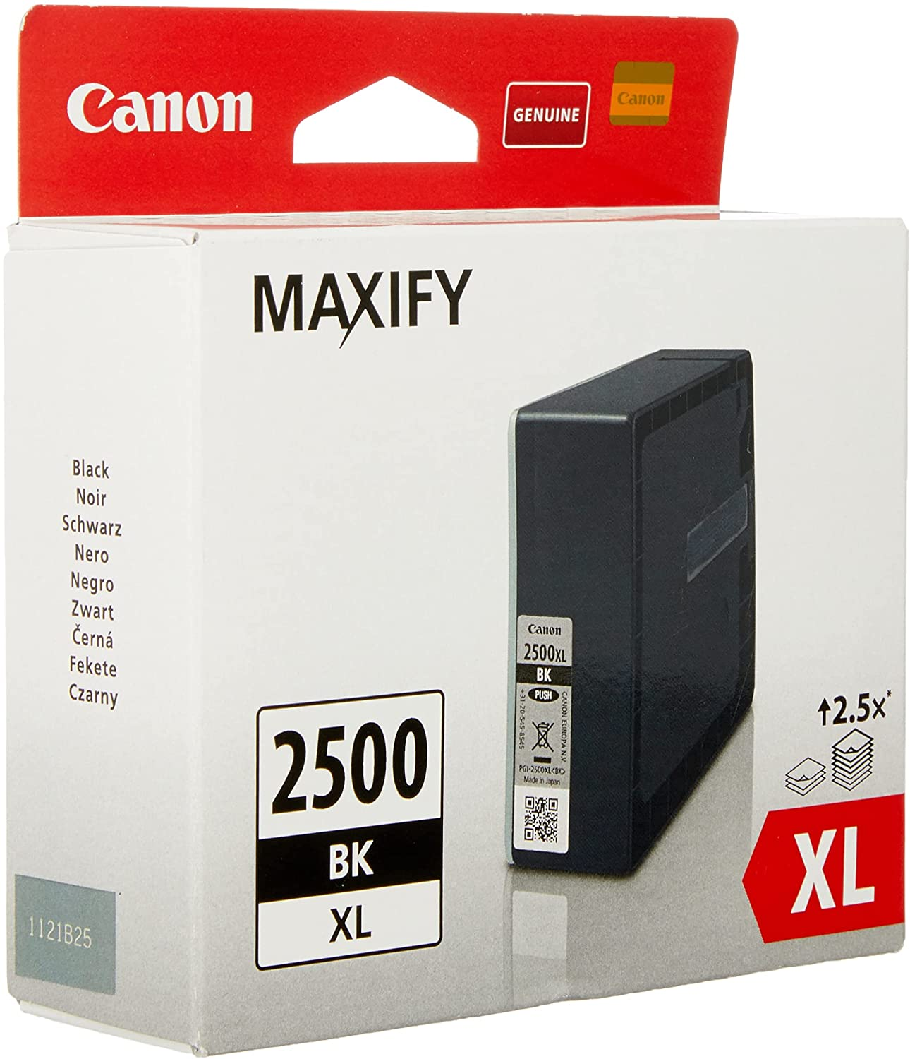 CANON PGI-2500XL BK Tinte schwarz hohe Kapazität 1er-Pack