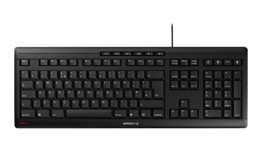 CHERRY STREAM 3.0 corded Keyboard USB black (IT)