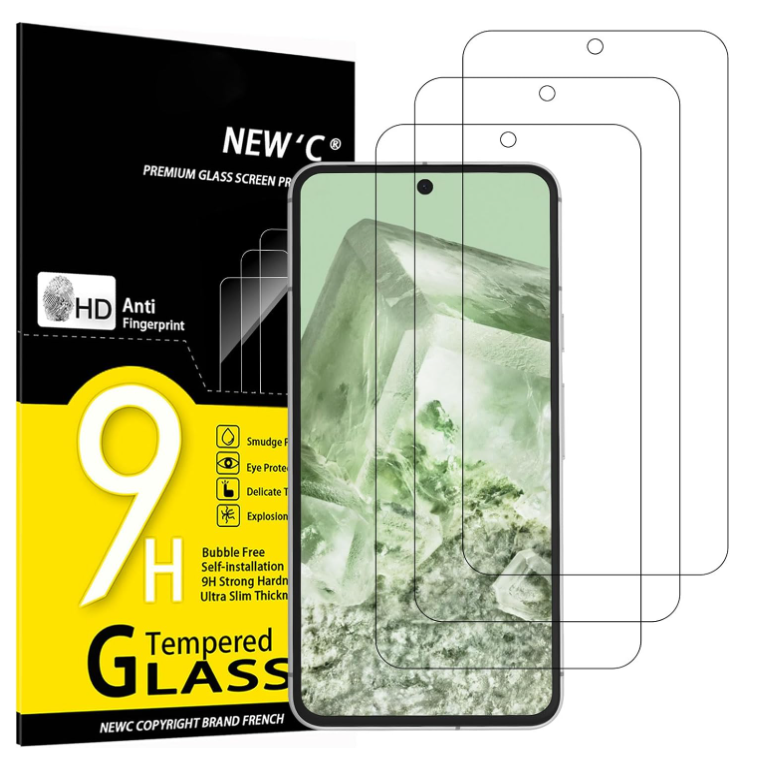 NEW'C Google Pixel 8 Panzerglas 9H Härte (3 Stück)