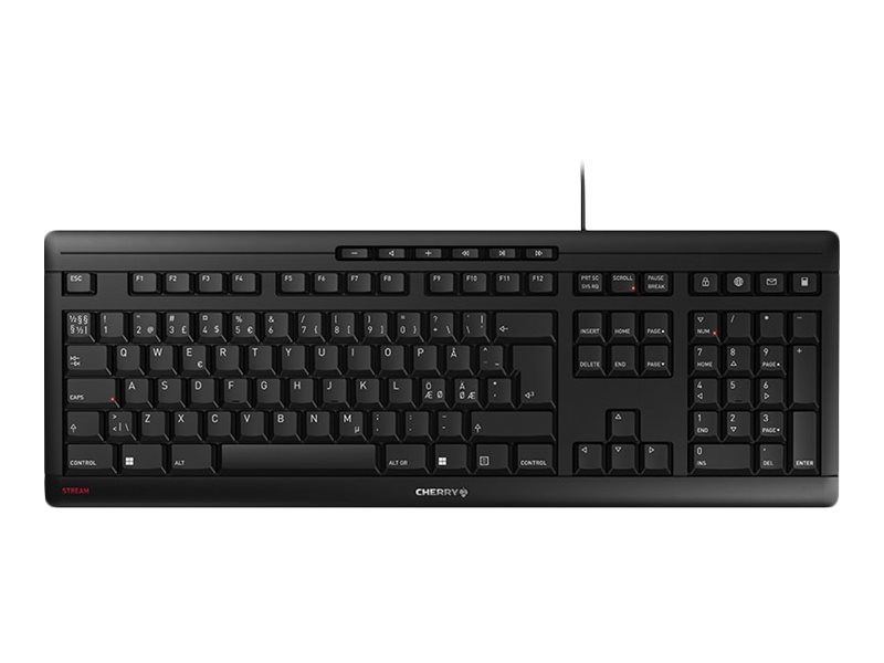 Cherry Stream Keyboard USB black Pan-Nordic